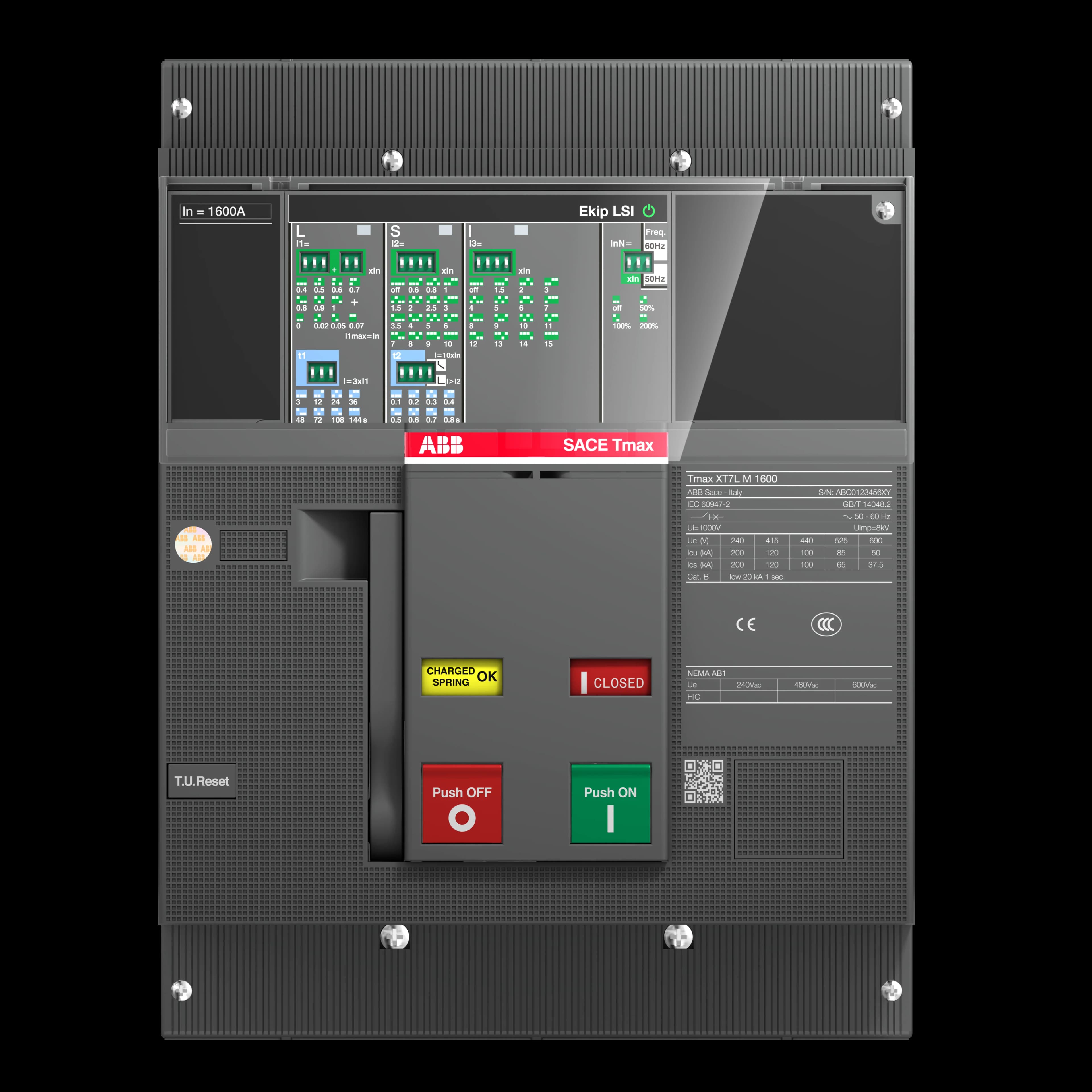 XT7H M 1000 Ekip Dip LS/I In1000A 3p F F
