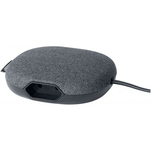 محطة شحن Brennenstuhl®estilo بسطح من القماش (مقبس أثاث مع مقبس Euro واحد وشاحن USB مزدوج) أسود/أنثرا