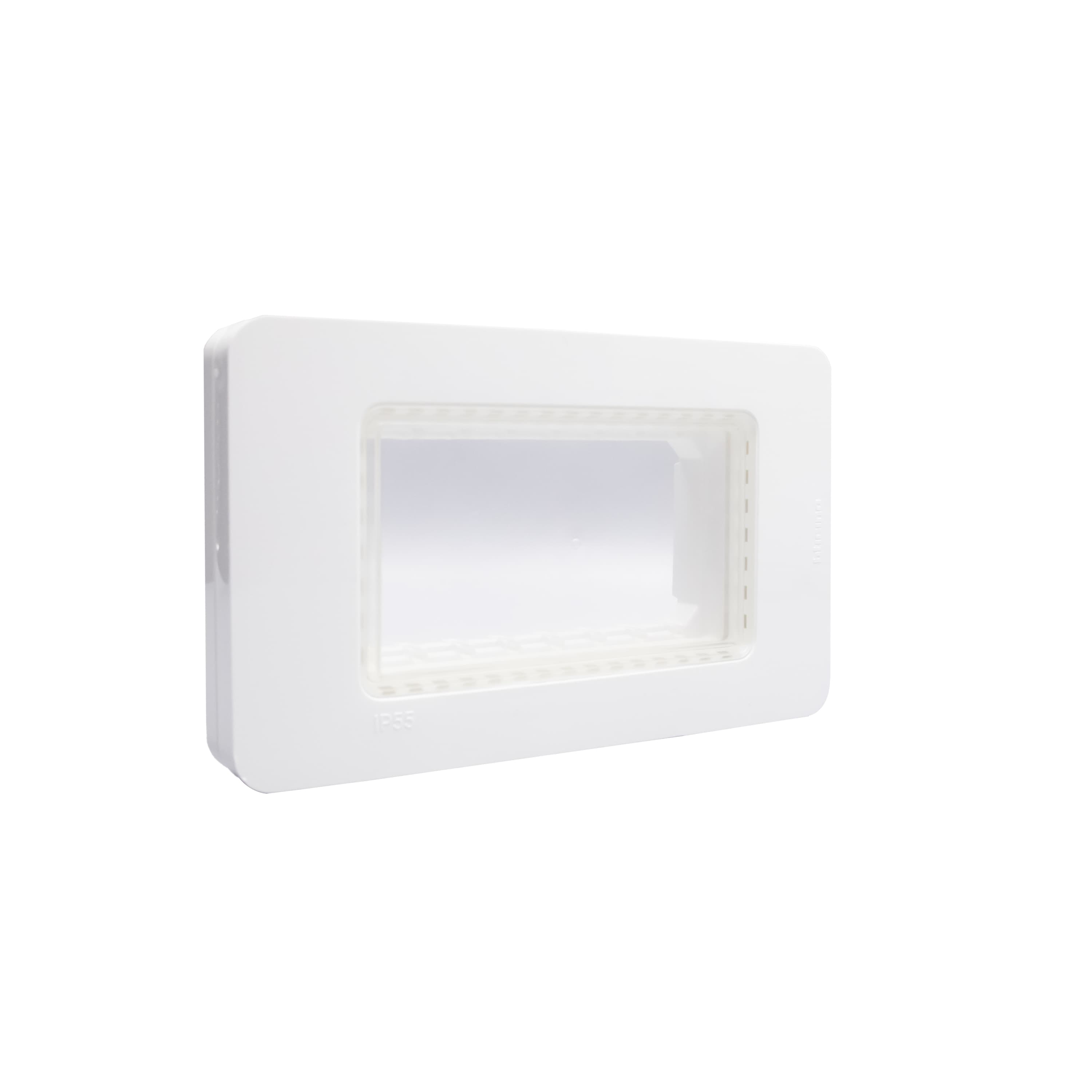 IP55 Cover plate - 4 modules - white