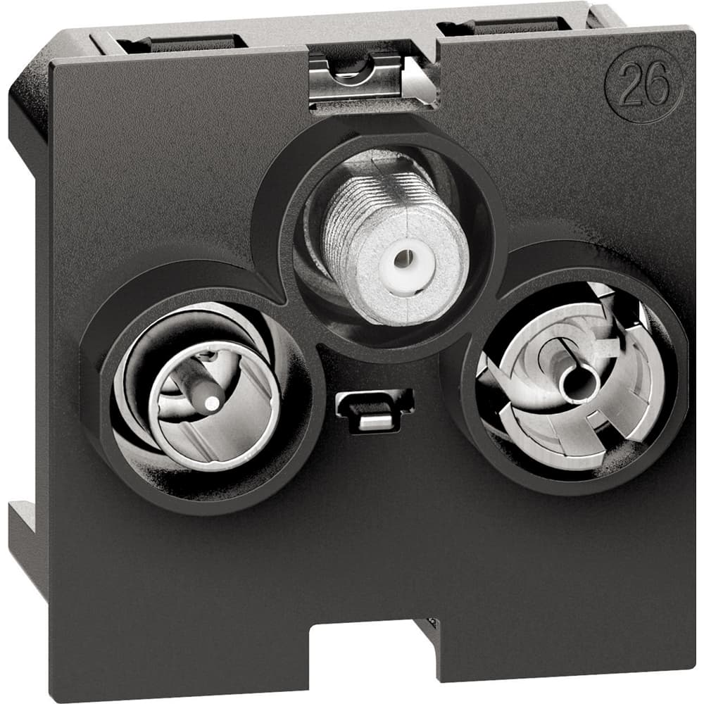 Star demixed TV-R-SAT sockets for DVB-T