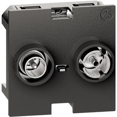 Direct demixed coaxial socket for single user aerial systems