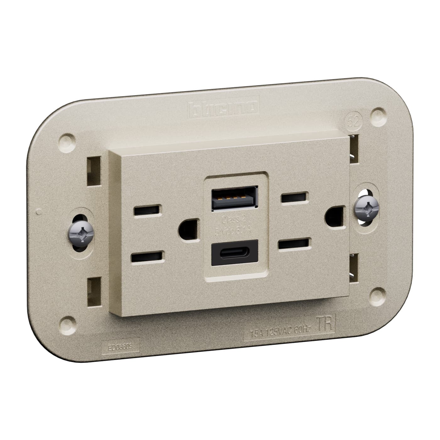 American standard 2 P+E 15 A - 127/250 Va.c.