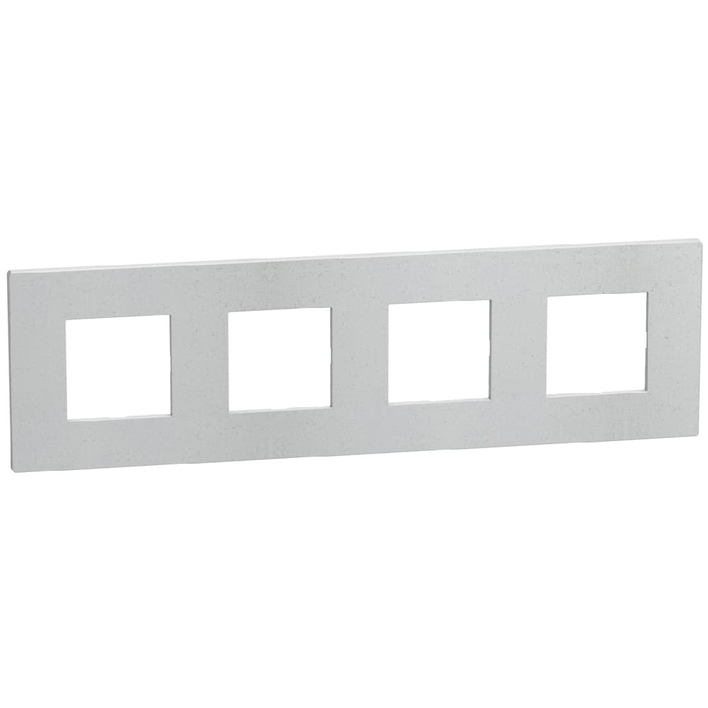 Light Now - Cover plate 2+2+2+2 modules - white mica