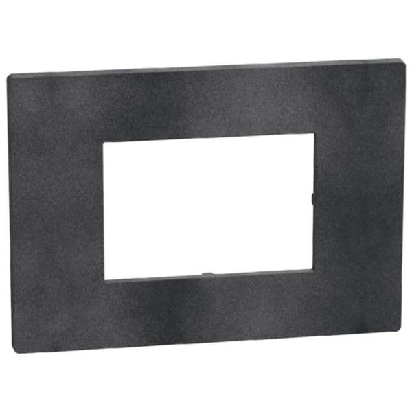 Light Now - Cover plate 3 modules - dark grey