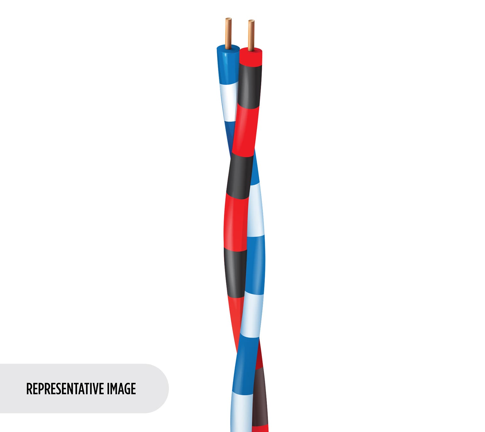Category 3 Cross Connect Cable, 1 Pair, U/UTP, PVC Jacket
