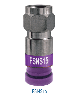 ProSNS Mini "F" Coax Compression Connector 22-24 AWG