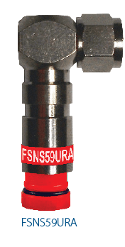 ProSNS RG-59 "F" Right Angle Coax Compression Connector
