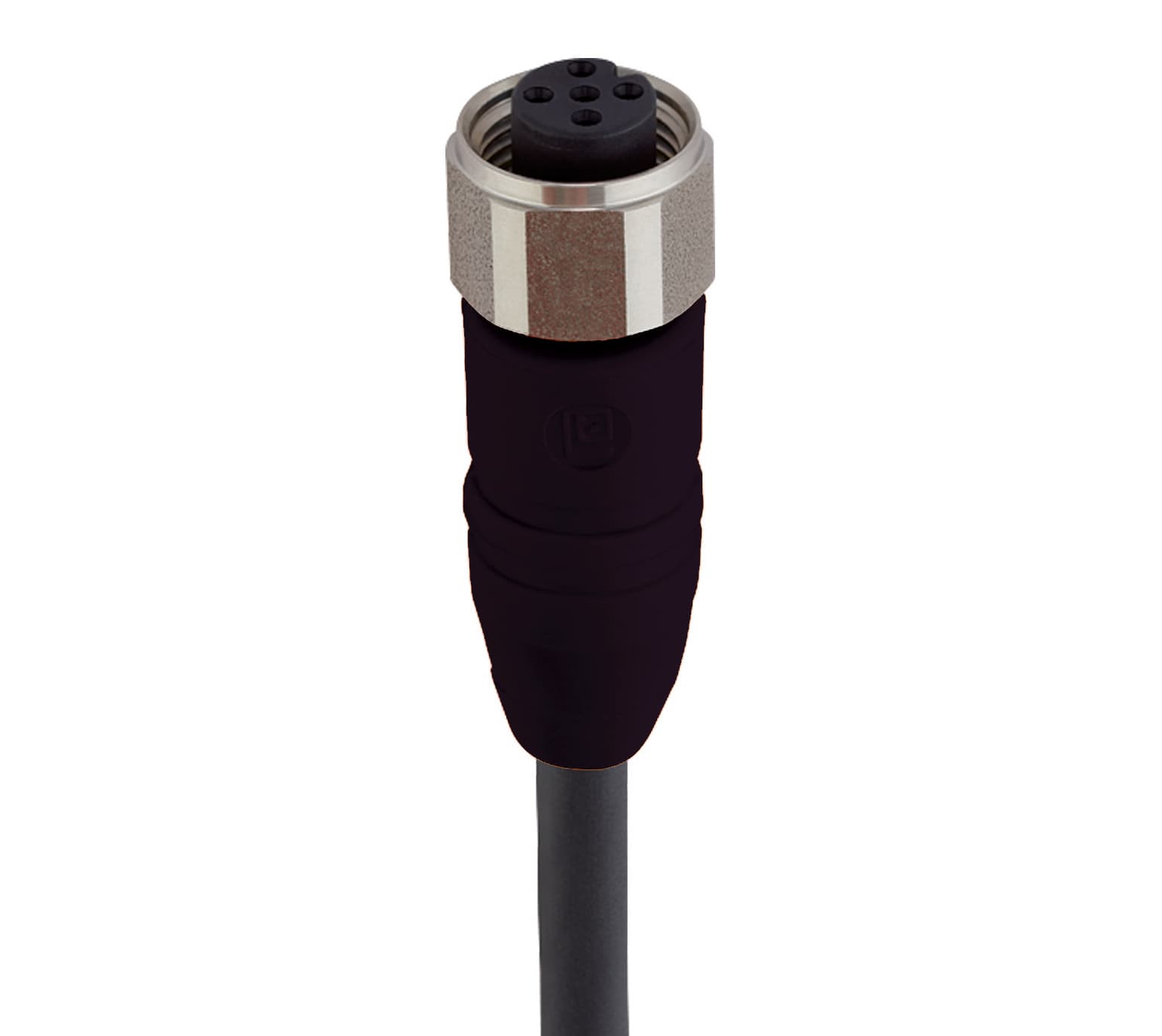 CANopen / DeviceNet Data Single-Ended Cordset: M12 Standard, female, straight, 5-pin, A-coded, black