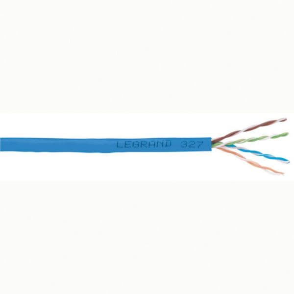 Cable category 6 U/UTP 4 pairs LSZH Euroclass Dca 305 meters blue