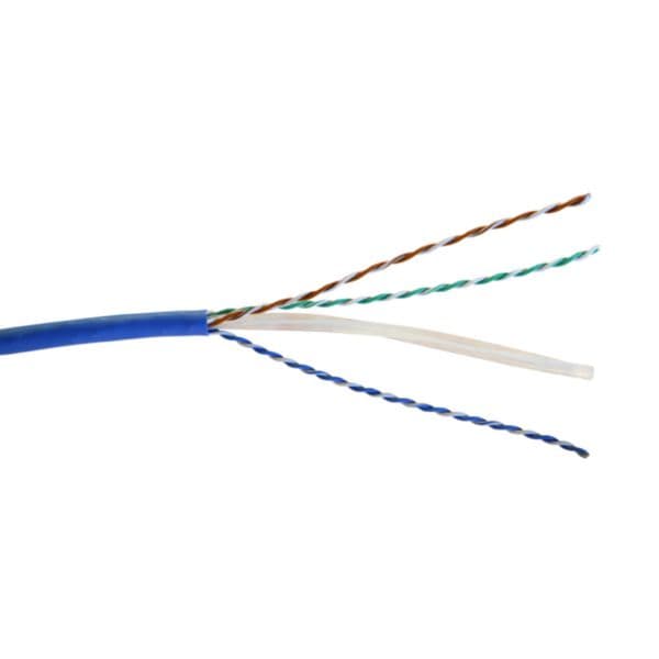 Cable category 6 U/UTP 4 pairs LSZH Euroclass Dca 500 meters blue