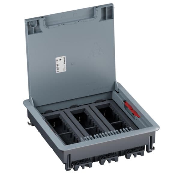 Mosaic - Floorbox frame and lid plastic raised floor 24 modules hz - IP20 - 286x286x85.5mm - Decoupl