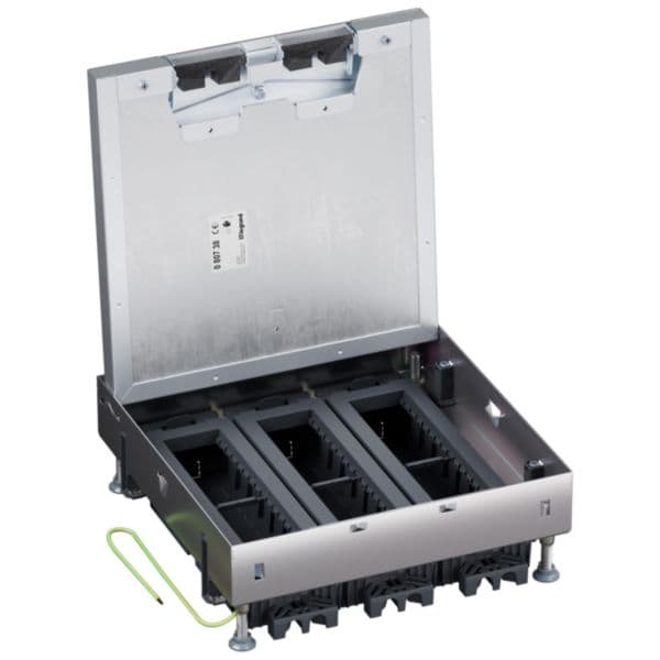 Mosaic - Floorbox flush metal raised floor 24 modules HZ - Steel construction - IP20 protection