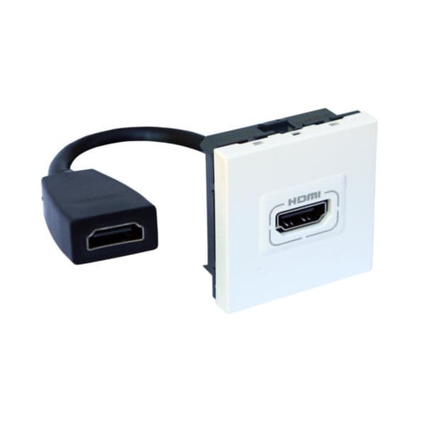 Arteor™ - HDMI preterminated socket 2 modules White Arteor