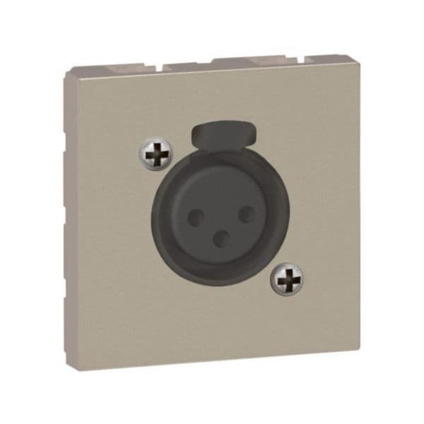 Arteor™ - XLR socket female 3 pole 2 modules Champagne