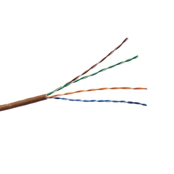 Cable category 5e U/UTP 4 pairs LSZH Euroclass Eca 305 meters brown