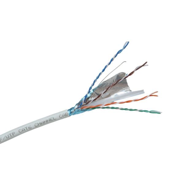 Cable category 6 F/UTP 4 pairs LSZH Euroclass Eca 305 meters white