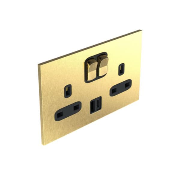 Art d'Arnould - A+A USB charger 3A 15W- Epure brushed steel Art d’Arnould