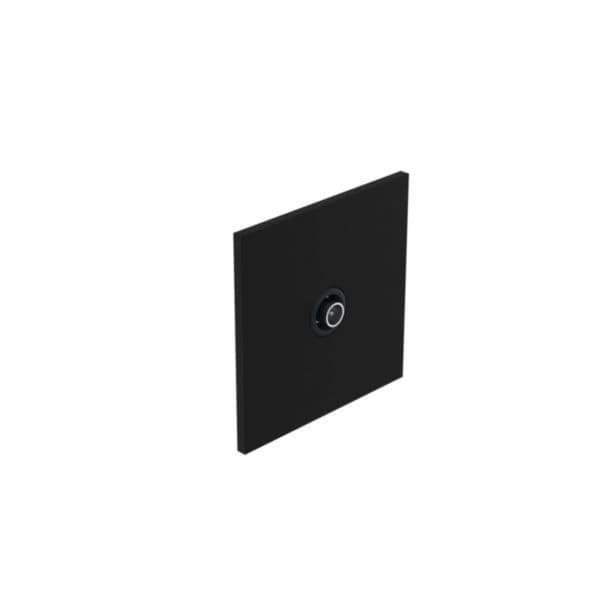 Art d'Arnould - 1 gang television socket single male socket Epure - Matt Black