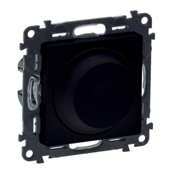 Valena Life - Rotary Dimmer 300W Matte Black - Universal Load 5W to 300W 230VAC - Turn/Push With Lig