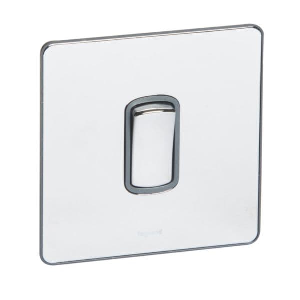 Synergy™ Sleek - 1 gang intermediate switch - 10AX- Polished Stainless Steel