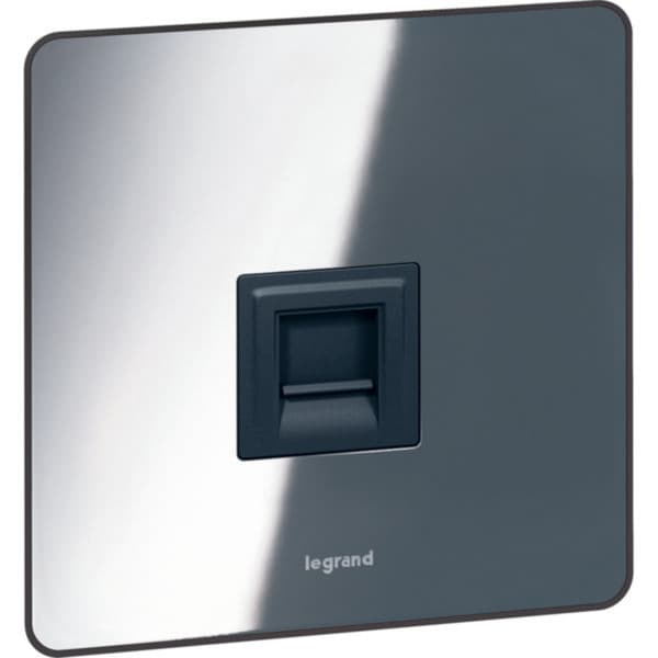 Synergy™ Sleek - Telephone socket RJ11/RJ12 - Polished Stainless Steel