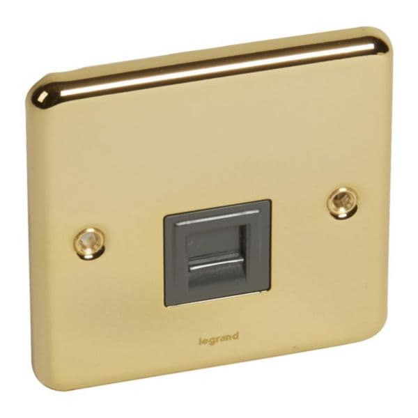 Synergy™ Authentic - Telephone socket RJ11/RJ12 - Glossy Gold