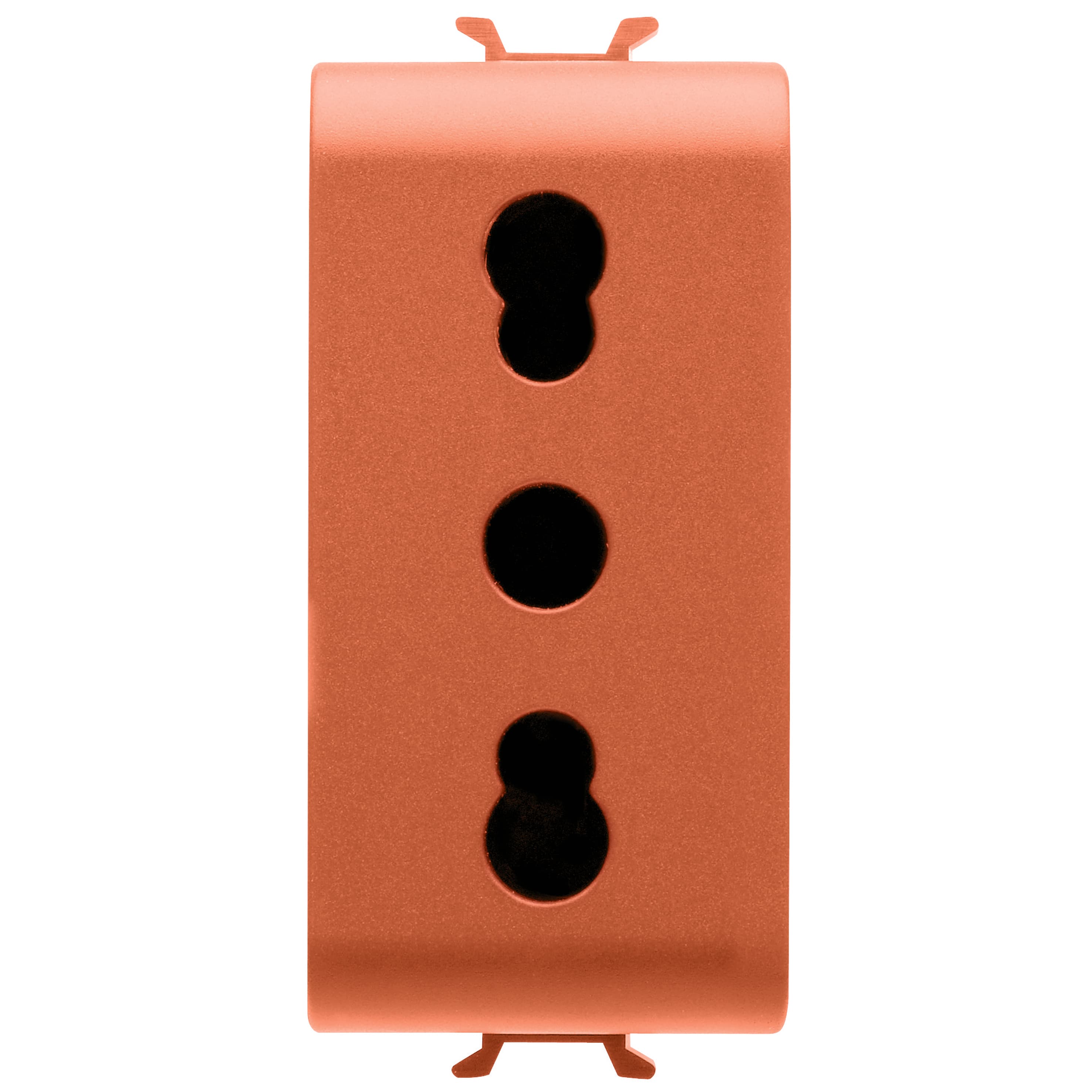 ITALIAN STANDARD SOCKET-OUTLET 250V ac - FOR DEDICATED LINES - 2P+E 16A DUAL AMPERAGE - P11-P17 - 1 