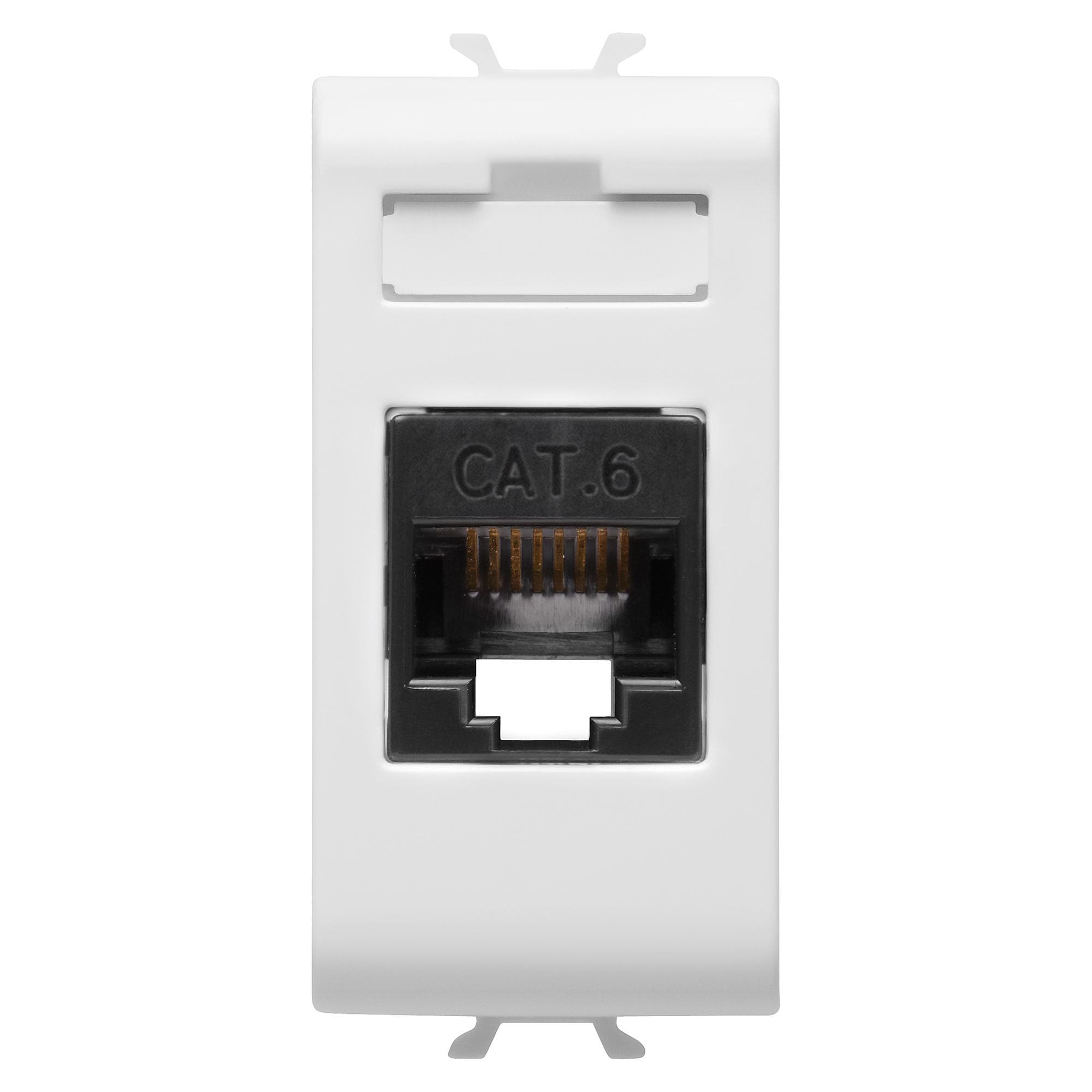 RJ45 SOCKET - CATEGORY 6 - UTP - 1 MODULE - SATIN WHITE - CHORUSMART