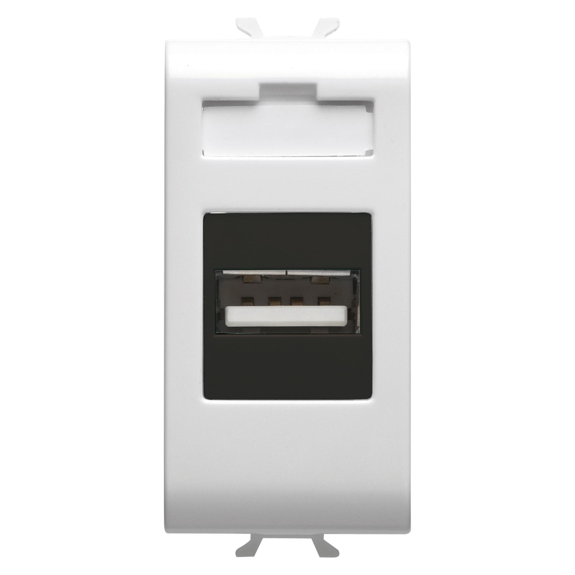 USB SOCKET-OUTLET - 1 MODULE - SATIN WHITE - CHORUSMART