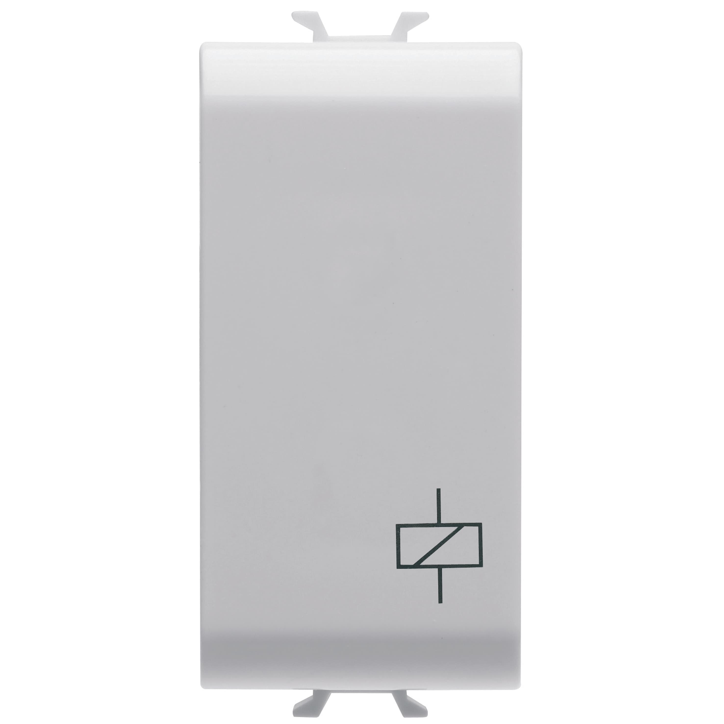 MOMENTARY RELAY 230V ac 50/60Hz - 1P 1NO/NC 10A(AC1)/2A(AC15)250Vac - 1 MODULE - SATIN WHITE - CHORU