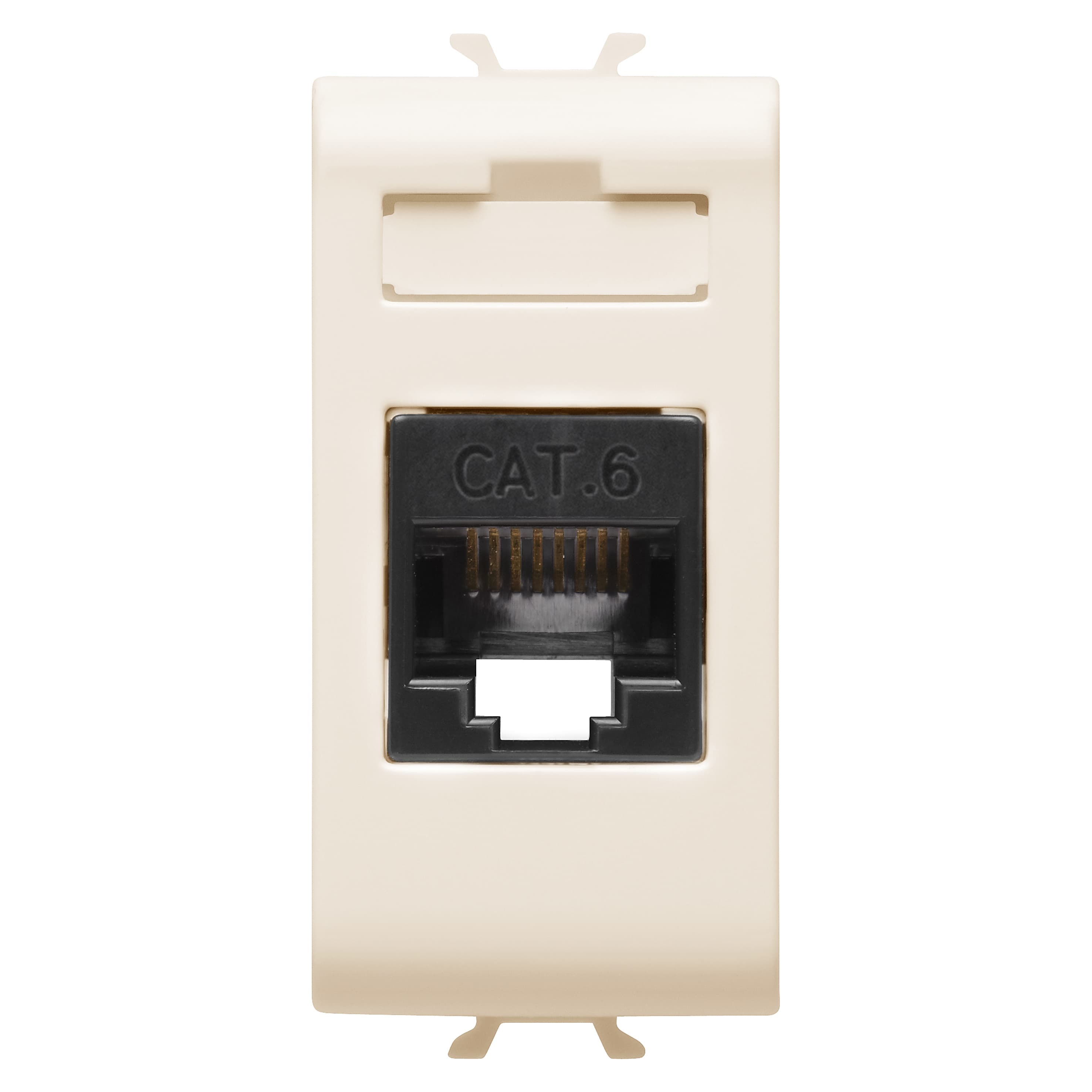 RJ45 SOCKET - CATEGORY 6 - UTP - 1 MODULE - IVORY - CHORUSMART