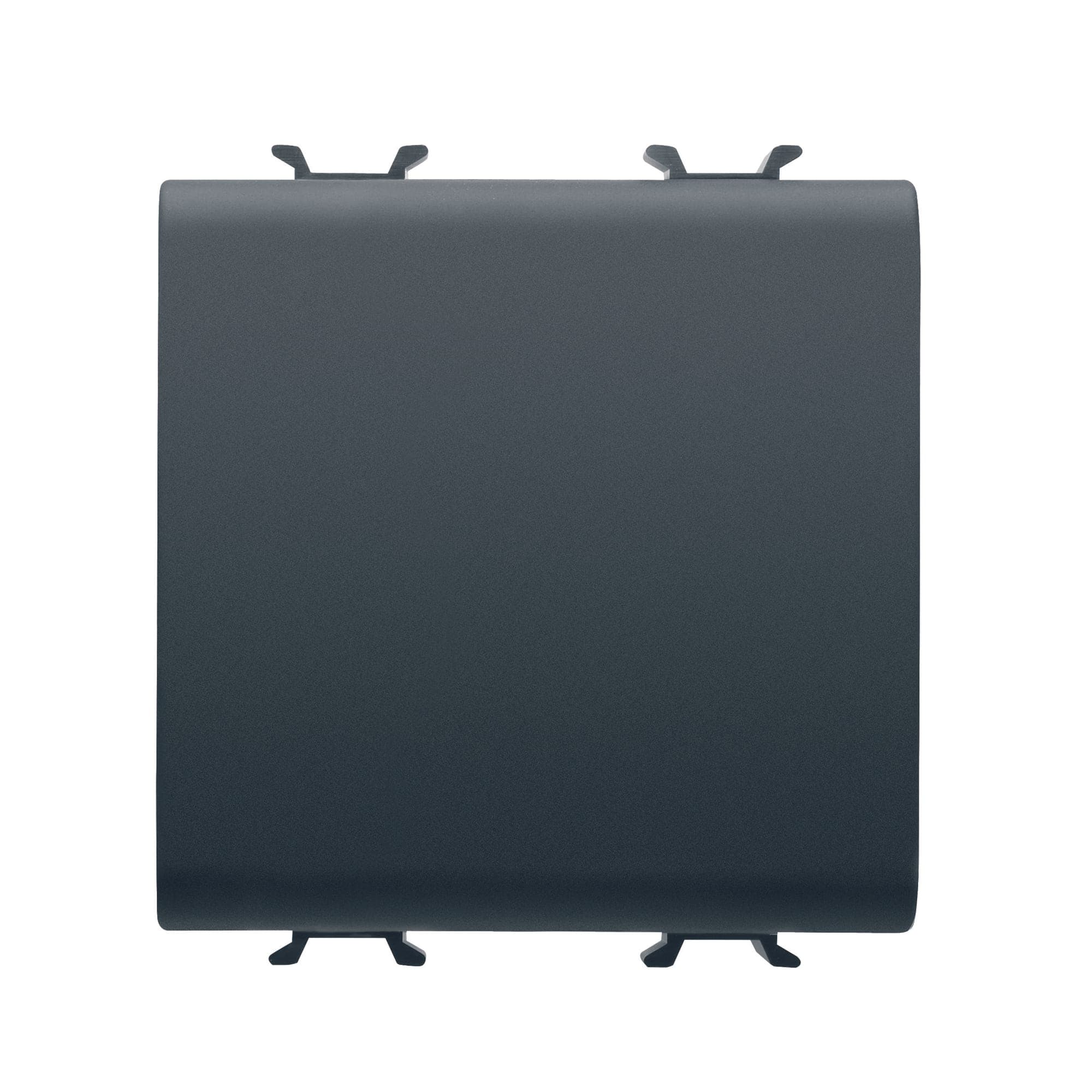 ONE-WAY SWITCH 1P 250V ac - QUICK WIRING TERMINALS - 16AX - NEUTRAL - 2 MODULES - SATIN BLACK - CHOR