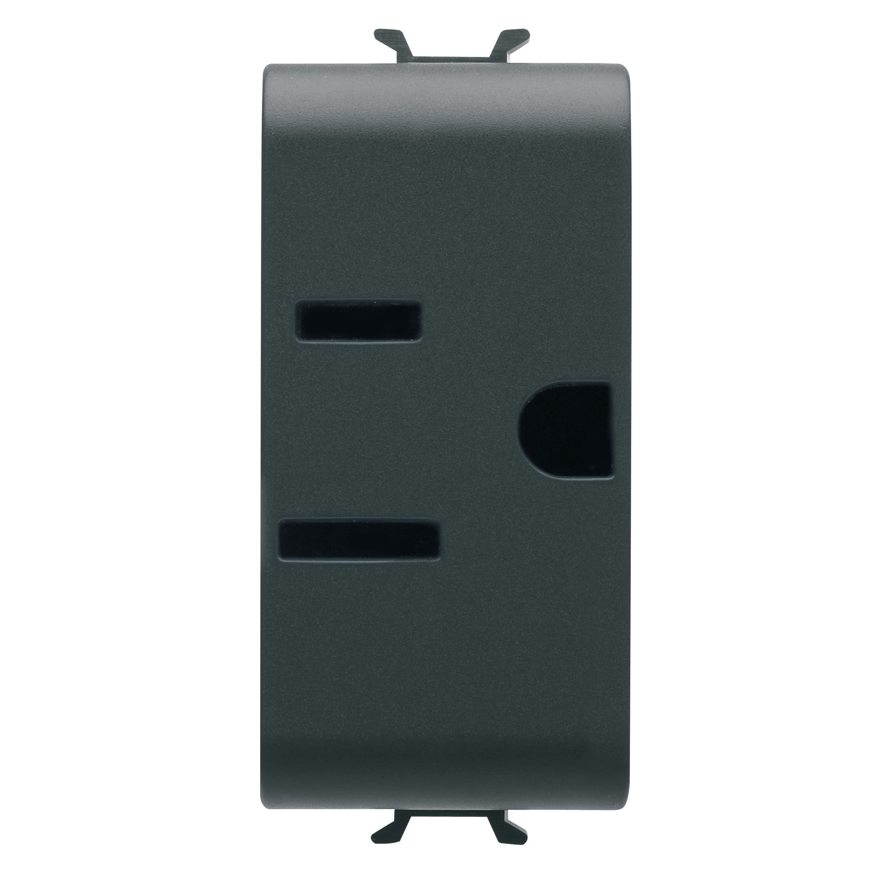USA STANDARD SOCKET-OUTLET 250/125V ac - 2P+E 15A - 1 MODULE - SATIN BLACK - CHORUSMART