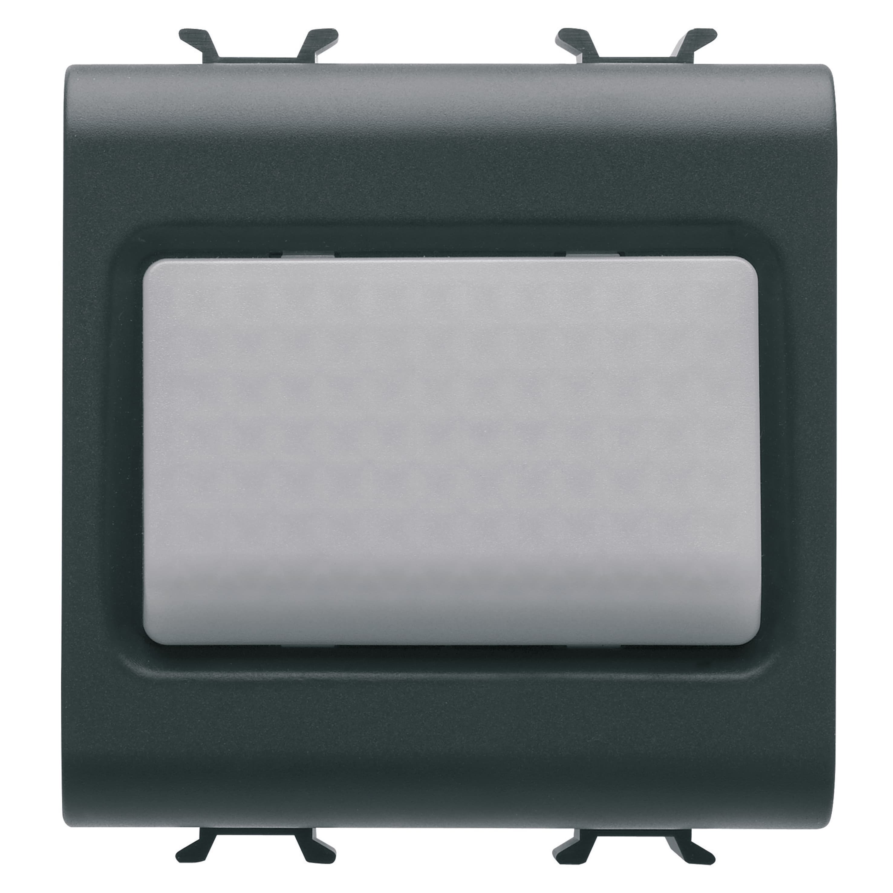 STAIR RISER LAMP - 12V ac/dc / 230V ac 50/60 Hz - OPAL - 2 MODULES - SATIN BLACK - CHORUSMART