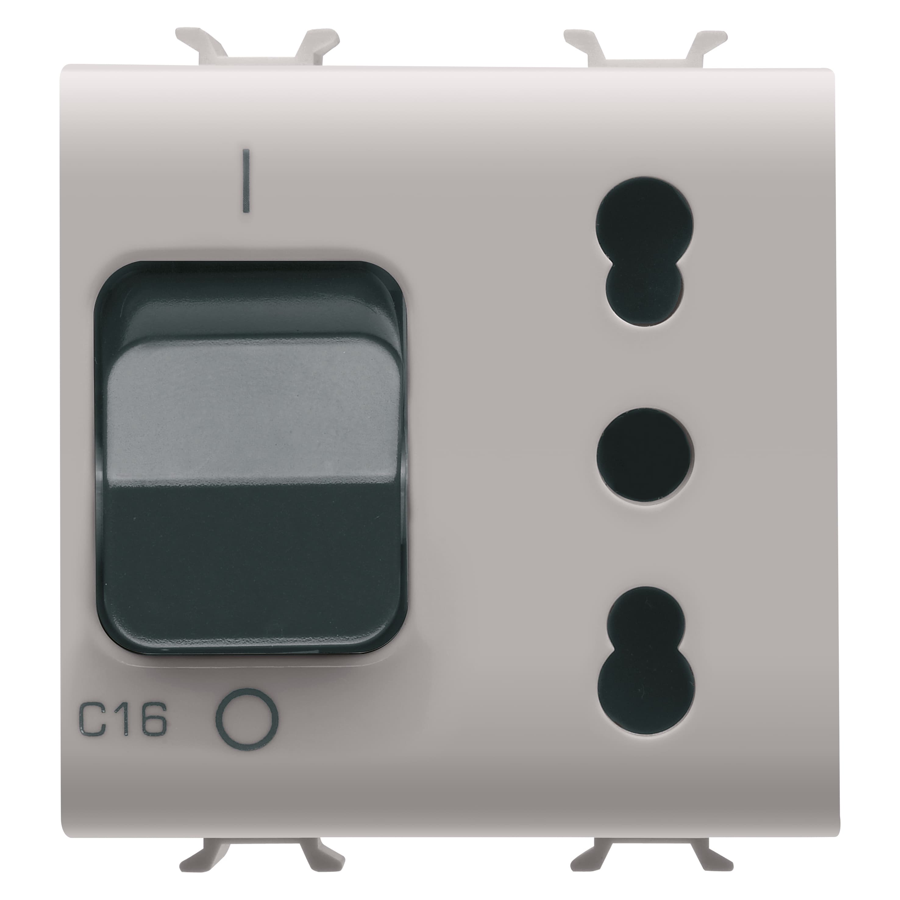 INTERLOCKED SWITCHED SOCKET-OUTLET - 2P+E 16A P17 P11 - WITH MINIATURE CIRCUIT BREAKER 1P+N 16A - 23