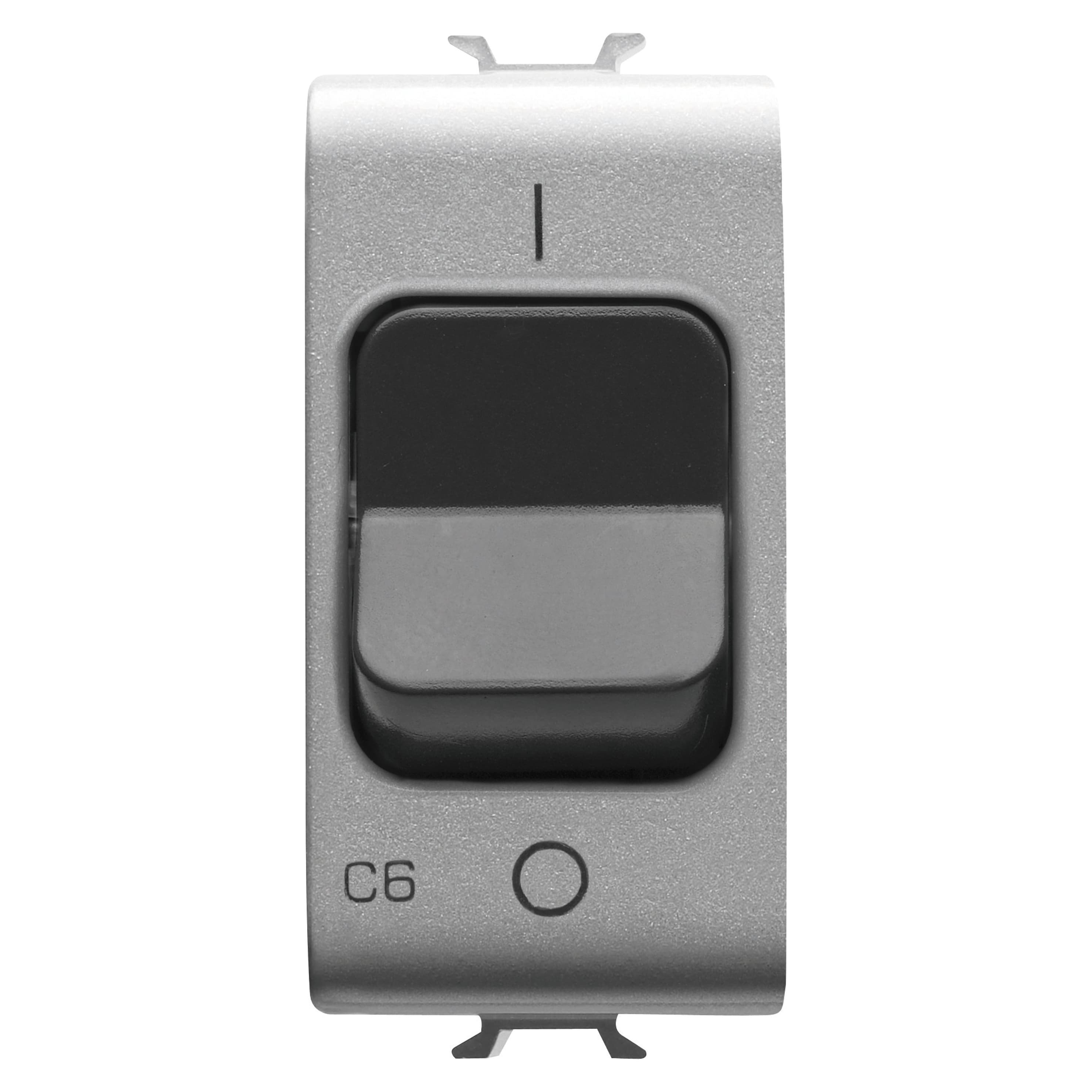 MINIATURE CIRCUIT BREAKER - C CHARACTERISTIC - 1P 6A 230Vac - 1 MODULE - TITANIUM - CHORUSMART