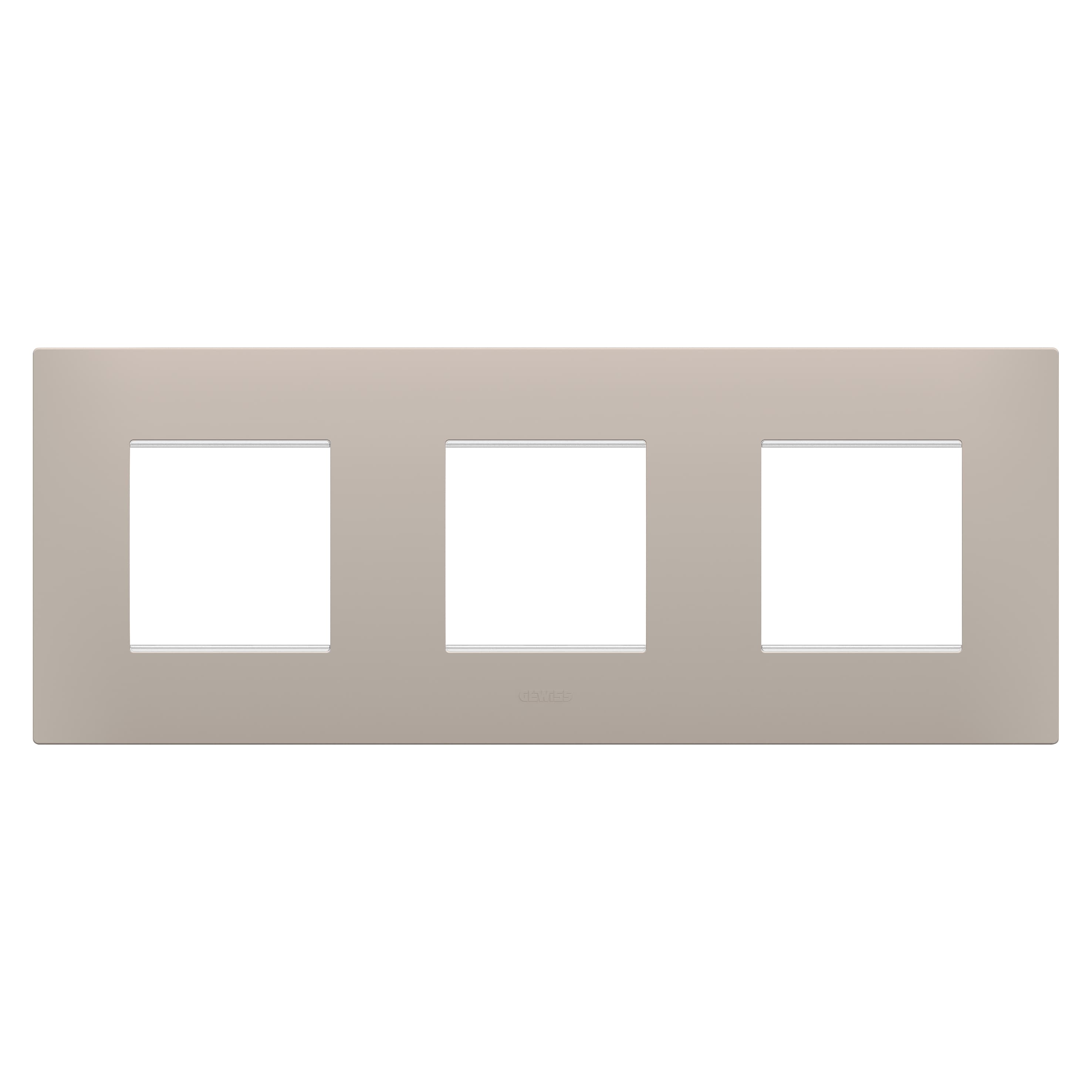 EGO INTERNATIONAL PLATE - IN TECHNOPOLYMER - 2+2+2 MODULES HORIZONTAL - DARK SAND - CHORUSMART