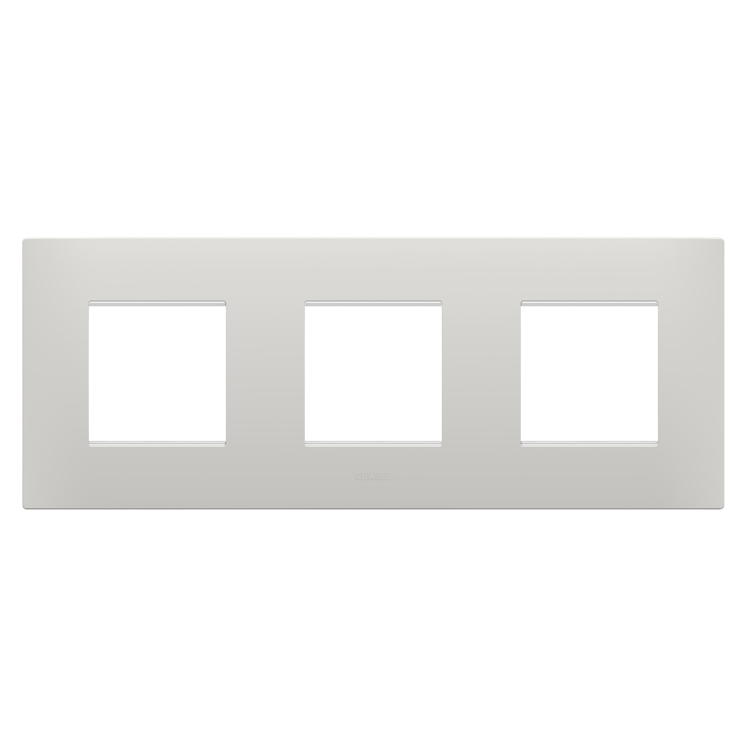 EGO INTERNATIONAL PLATE - IN TECHNOPOLYMER - 2+2+2 MODULES HORIZONTAL - CLAY - CHORUSMART