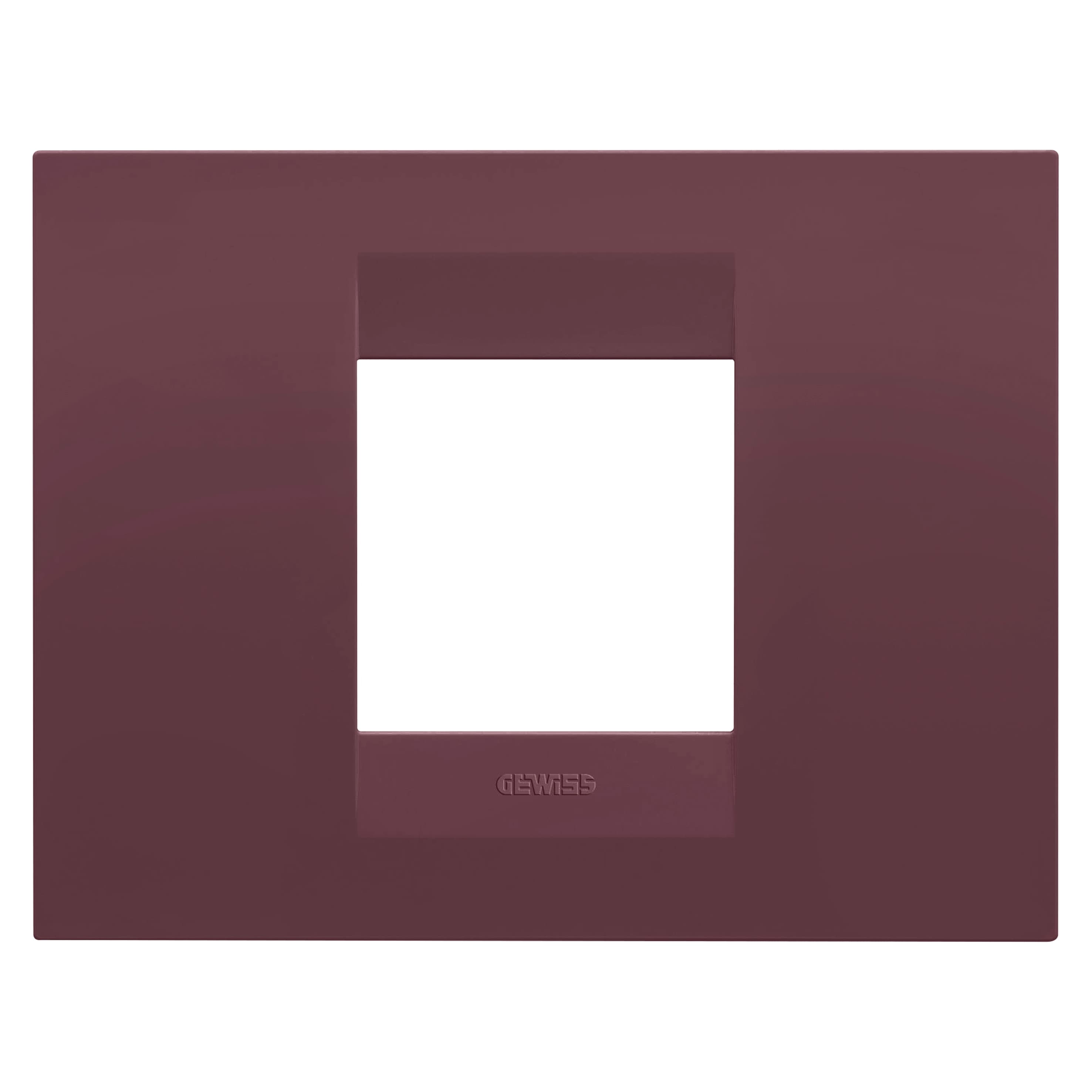 GEO PLATE - IN PAINTED TECHNOPOLYMER - 2 MODULES - TUSCAN RED - CHORUSMART