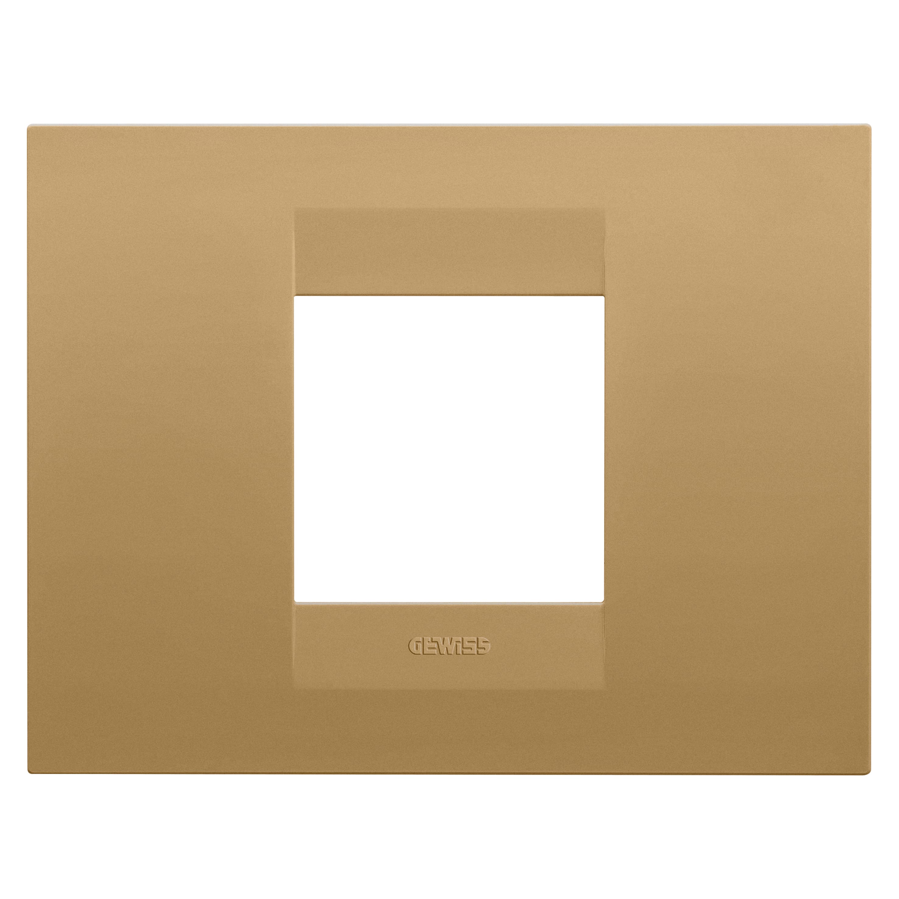 GEO PLATE - IN PAINTED TECHNOPOLYMER - 2 MODULES - GOLD - CHORUSMART