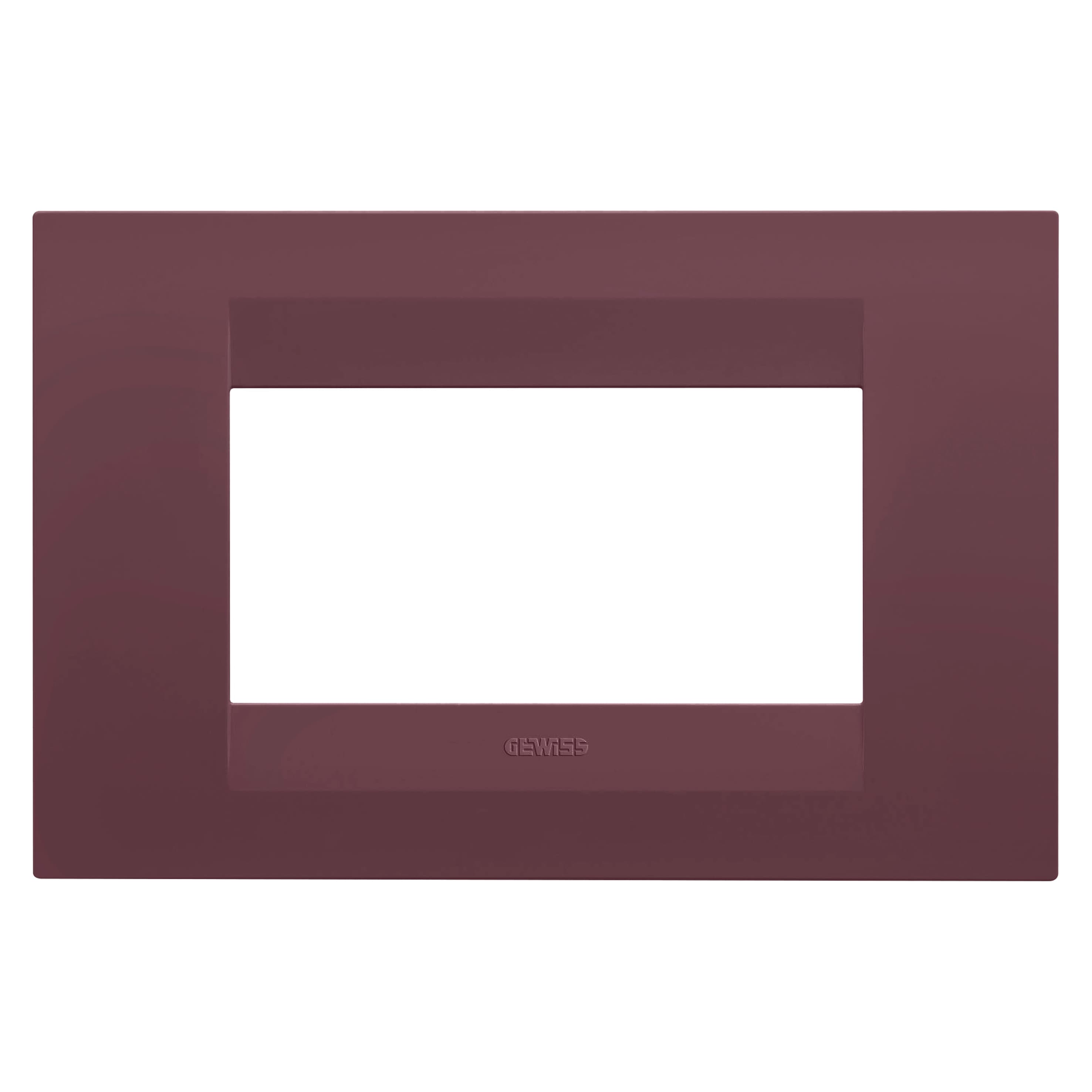 GEO PLATE - IN PAINTED TECHNOPOLYMER - 4 MODULES - TUSCAN RED - CHORUSMART