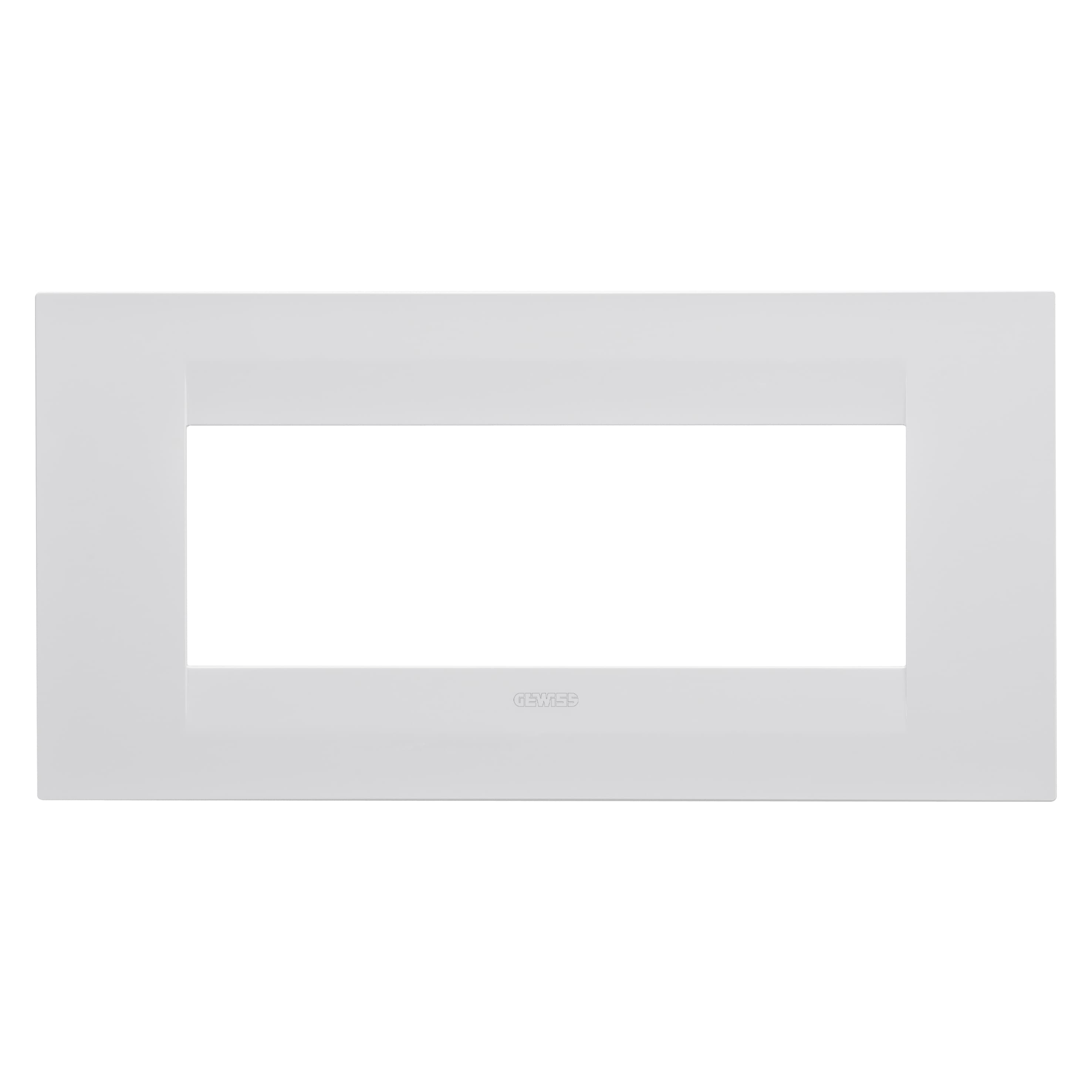 GEO PLATE - IN PAINTED TECHNOPOLYMER - 6 MODULES - SATIN WHITE - CHORUSMART