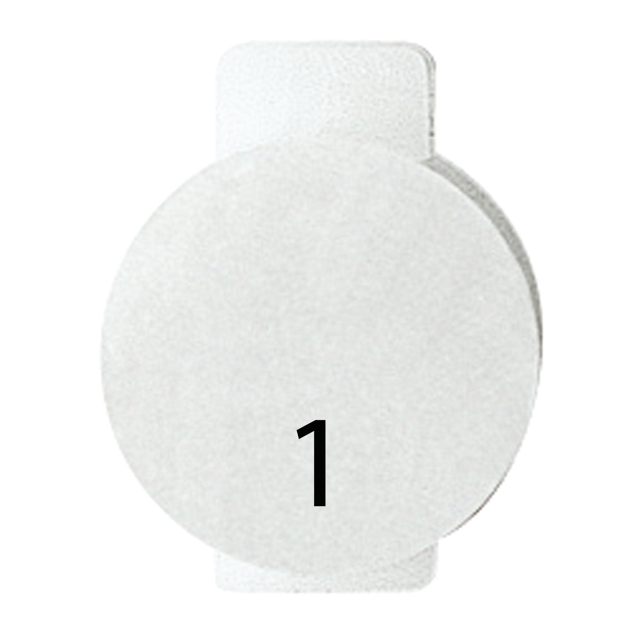 LENS WITH ILLUMINATED SYMBOL FOR COMMAND DEVICES - ONE - SYMBOL 1 - SYSTEM WHITE