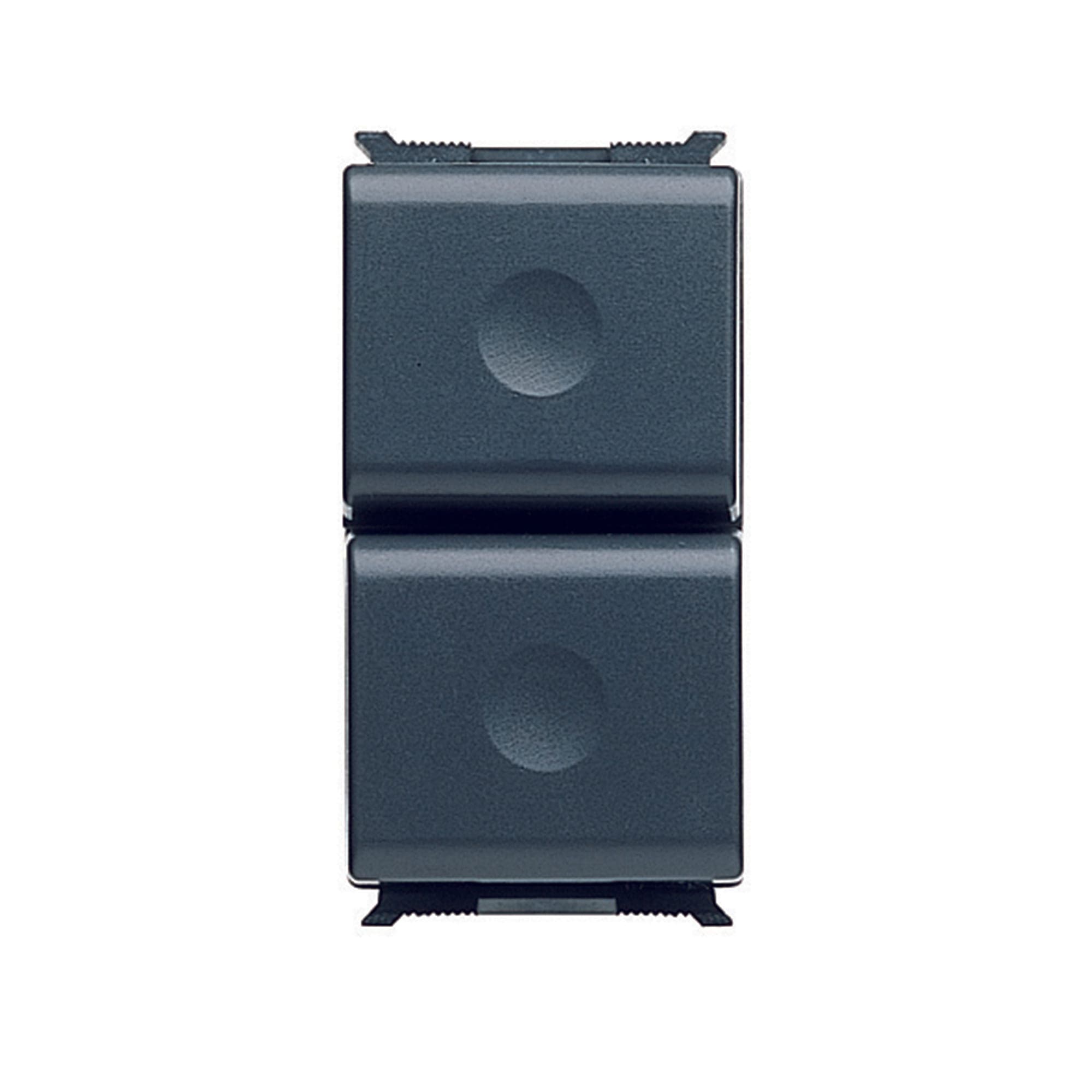 PUSH-BUTTON 1P 250V ac - NO 16A DOUBLE PUSH-BUTTON 25x22,5 mm - 1 MODULE - PLAYBUS