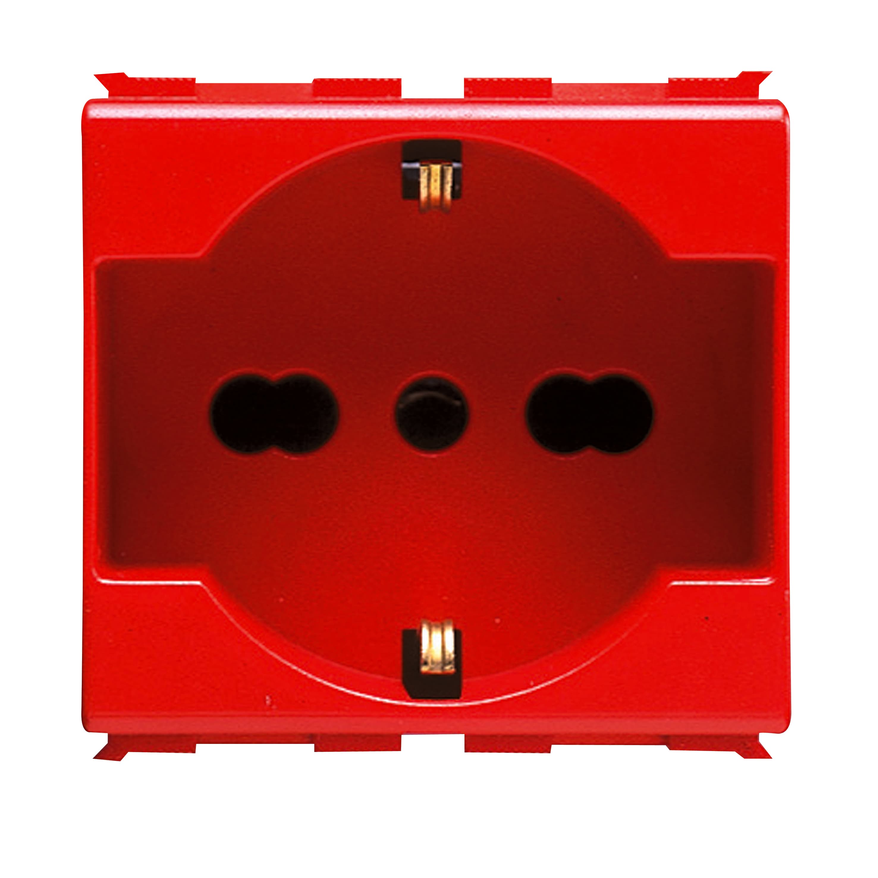 ITALIAN/GERMAN STANDARD SOCKET-OUTLET 250 V ac - FOR DEDICATED LINES - 2P+E 16A DUAL AMPERAGE - P40 