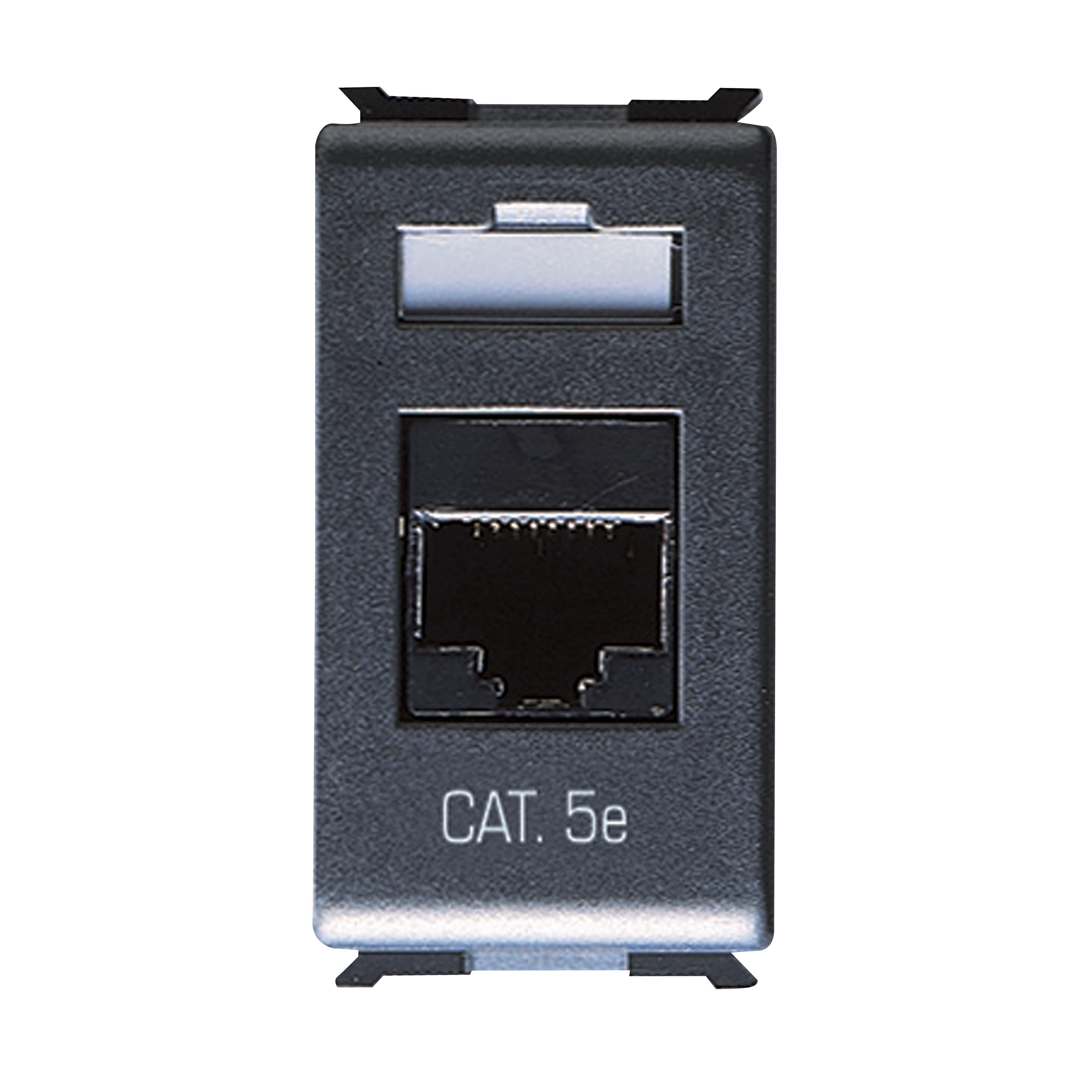 RJ45 SOCKET - 4 PAIRS - CATEGORY 5e UTP - TOOLLESS - 1 MODULE - PLAYBUS