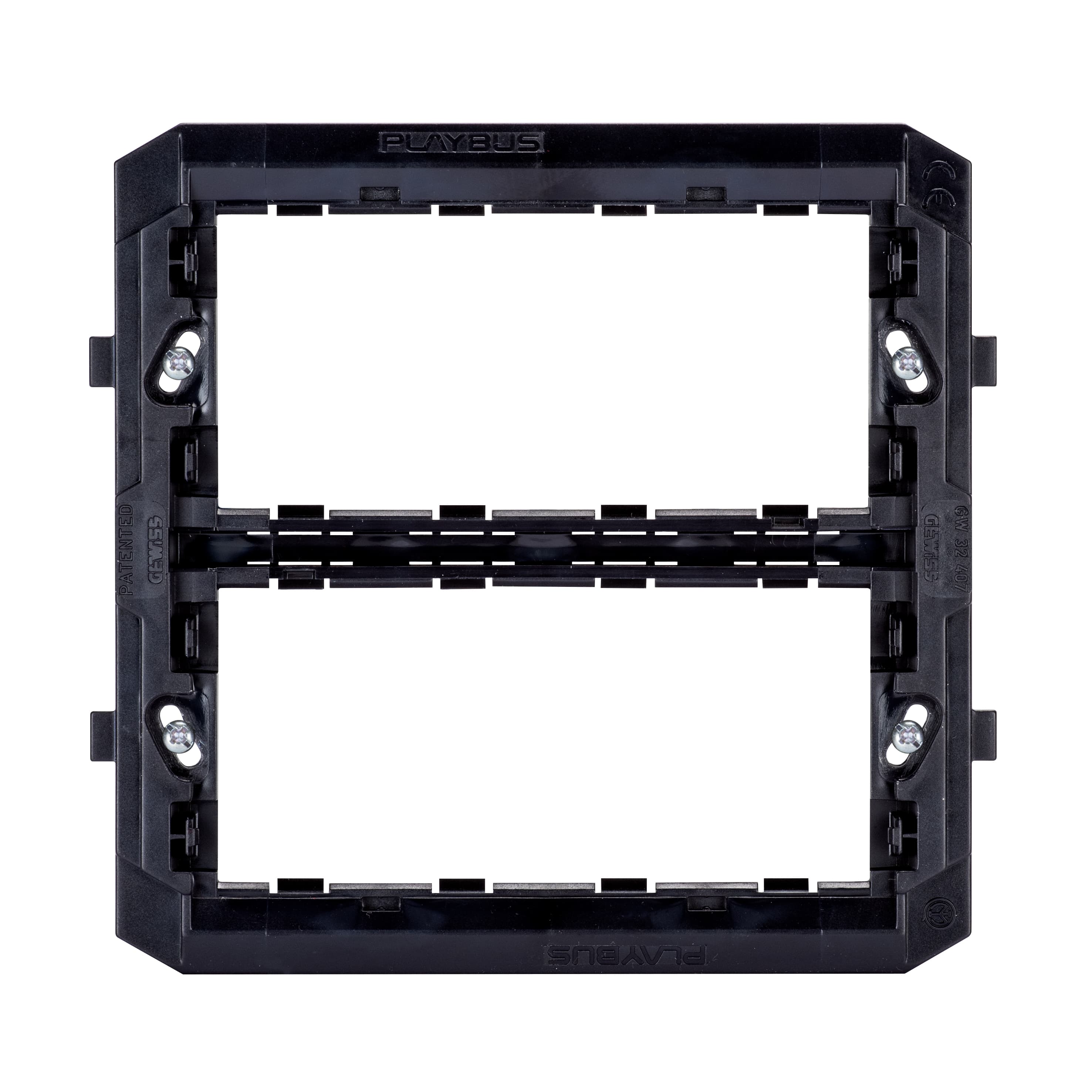 INSULATING SUPPORTS FOR INSTALLATION OF PLAYBUS/PLAYBUS YOUNG PLATES - 8 GANG (4+4 OVERLAPPING) - BL