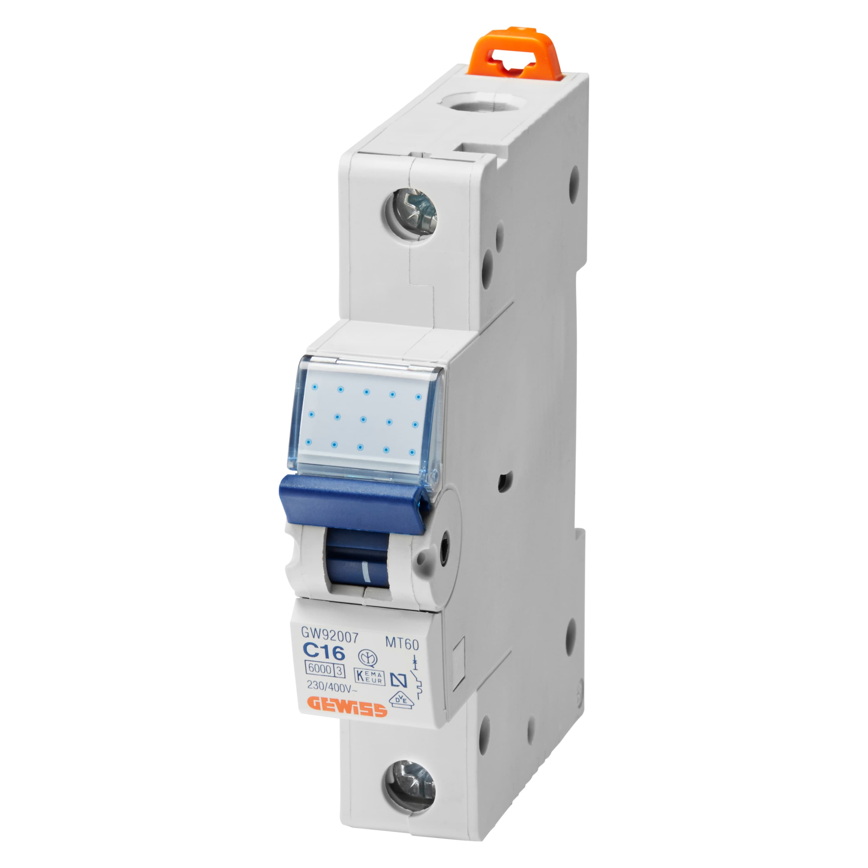 COMPACT MINIATURE CIRCUIT BREAKER - MTC 45 - 1P CHARACTERISTIC C 16A - 1MODULE