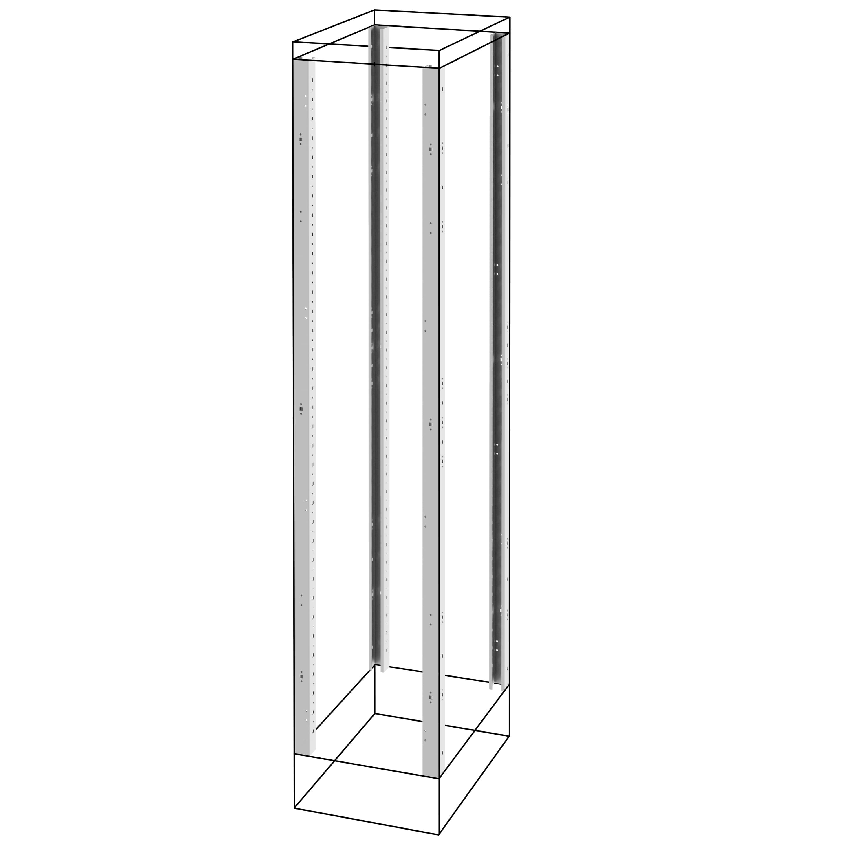 UPRIGHTS AND FUNCTIONAL FRAME - EXTERNAL COMPARTMENT - QDX 1600 H - 400X2000MM