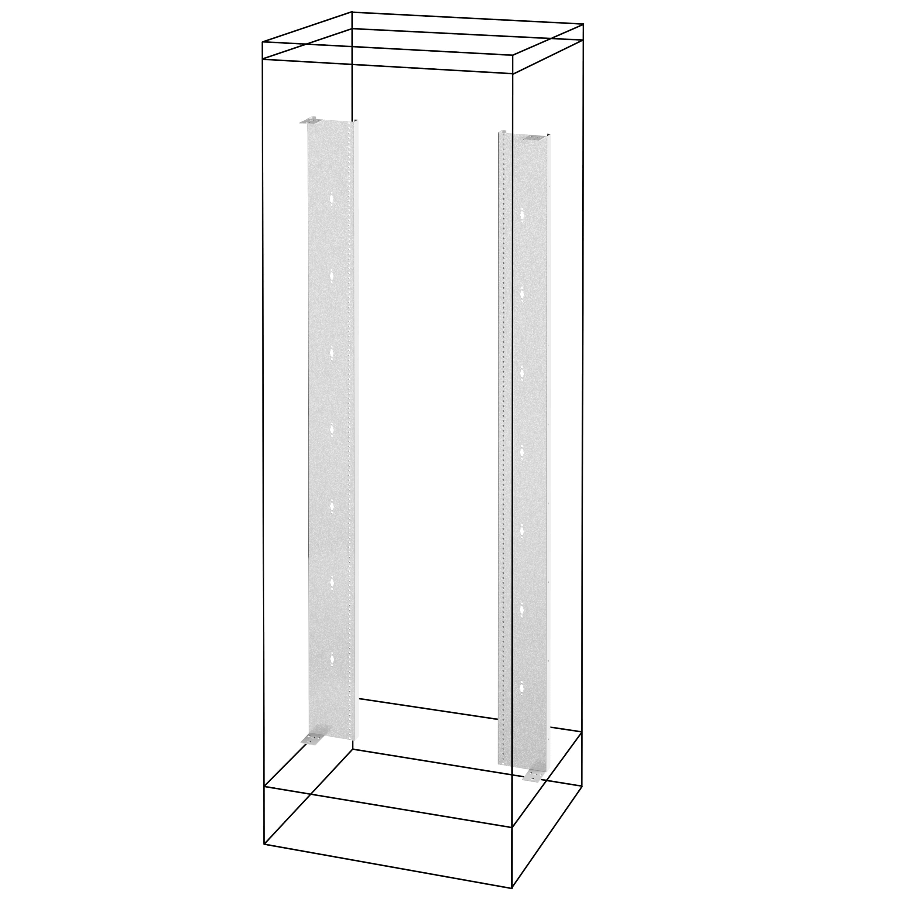 REDUCED UPRIGHTS AND FUNCTIONAL FRAMES - FLOOR-MOUNTING DISTRIBUTION BOARDS - QDX 1600 H - 2000X600M